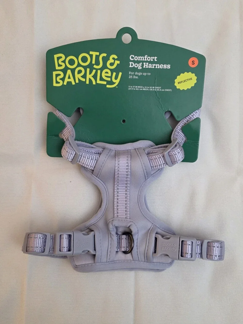 NWOT Boots & Barkley Lilac Reflective Comfort Dog Harness Size Small